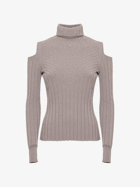 D. EXTERIOR 63334 Maglia dolcevita spalla cut-out