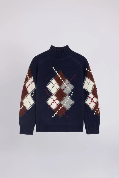 https://imageboutique.it › products › ermanno-firenze-d49em002e56-maglia-collo-alto-con-motivo-rombi