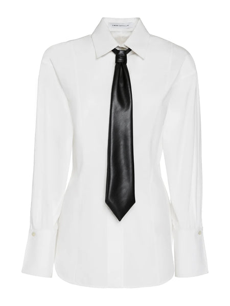 https://imageboutique.it › prodotti › simona-corsellini-cpcac0201-camicia-sfiancata-in-popeline-con-cravatta-in-pelle-vegan