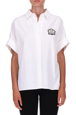 https://imageboutique.it › prodotti › ermanno-firenze-d46ek028eb3-blusa-in-cotone-con-stemma-logo
