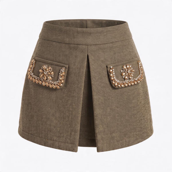 PDI' ODI' CAIRATE Shorts con strass
