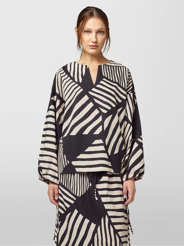 https://imageboutique.it › products › alpha-studio-ad-2580u-blusa-serafino-stampa-etnografica