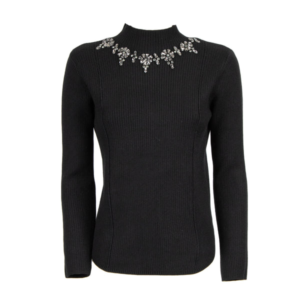 https://imageboutique.it › products › odi-odi-lurago-maglia-di-colore-nero-con-applicazioni-floreali-gioiello-e-strass